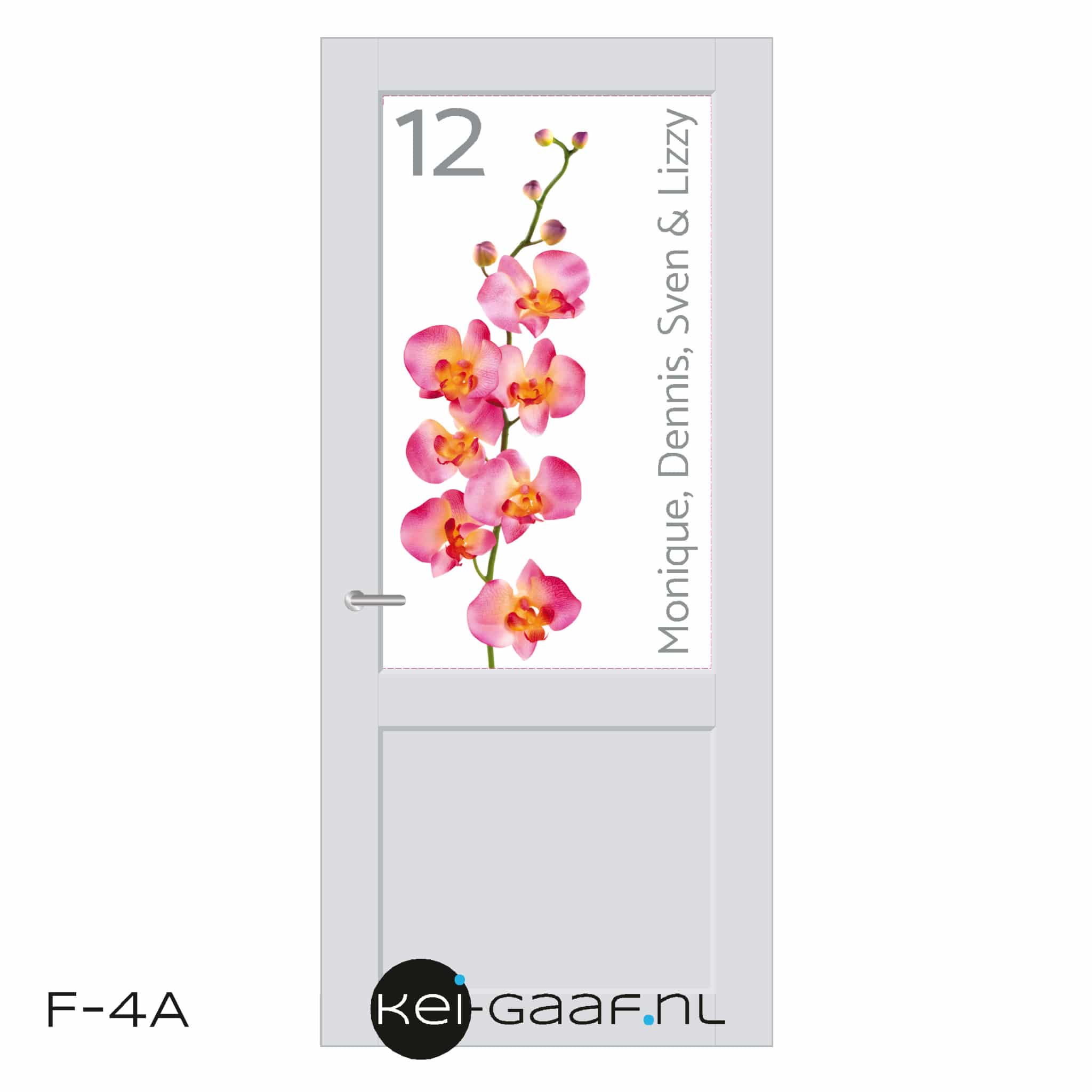 Raamfolie Full Colour Glasfolie Bloemen F 4A Kei Gaaf