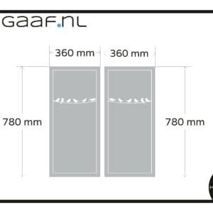 raamfolie ​84,00​ app 5162