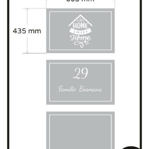 Raamfolie deur huisnummer naam 3x GS glasfolie 104,00 app 6395