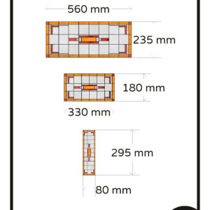 Glas in lood rood geel 3x GZ 29G raamfolie op maat 72,00 app 6415