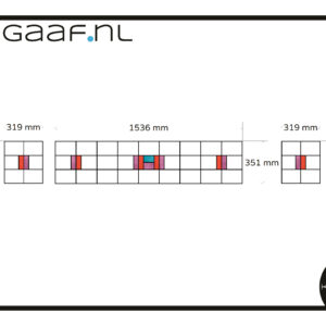 Glas in lood raamfolie glasfolie op maat eigen ontwerp 3x TR 112,00 app 6439