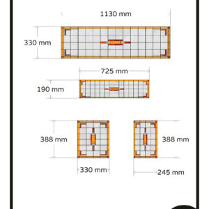 Glas in lood raamfolie geel rood op maat 4x glasfolie 174,00 app 6467