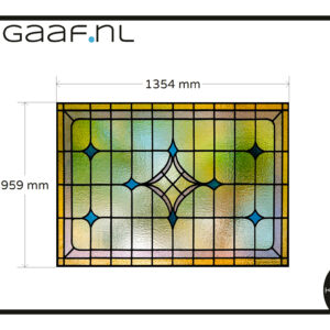 Glas in lood raamfolie op maat opnieuw 1x GZ 40G 70,00 app 6485