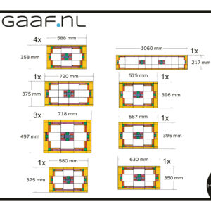 Glas in lood ontwerp raamfolie glasfolie eigen ontwerp geel