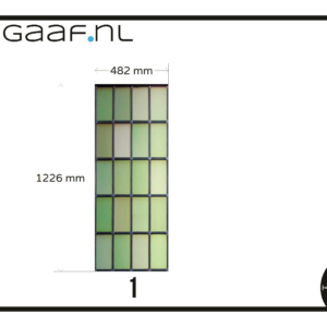 Groen glas in lood transparante raamfolie folie glasfolie 1x TR optie 1 op maat