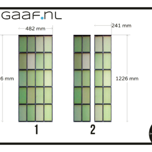 Groen glas in lood transparante raamfolie folie glasfolie 1x TR optie 1 op maat