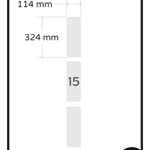 Privacy raamfolie gezandstraald effect met huisnummer 3x GZ folie