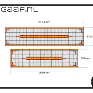 Glas in lood raamfolie voor ramen geel rood modern 2x TR op maat 195,00 app 6744 4