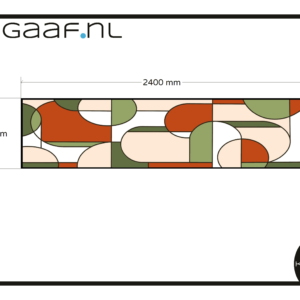 Glas in lood glasfolie raamfolie op maat 1x eigen ontwerp