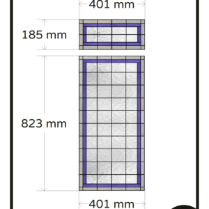 Privacy raamfolie paars grijs glas in lood raamfolie 2x GZ plakfolie folie