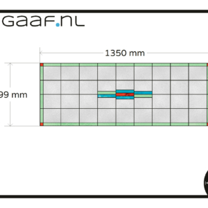 Glas in lood groen blauw rood raamfolie glasfolie folie 2x op maat