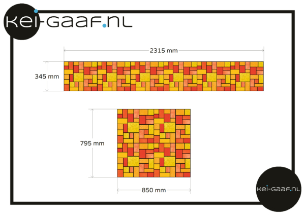 Rood geel oranje glas in lood voor ramen op maat raamfolie sticker folie 2x GZ 2x fc GZ rf