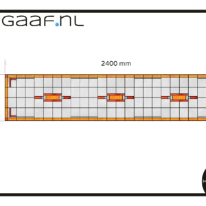Glas in lood geel rood lange raamfolie op maat transparante 1x raamsticker folie TR