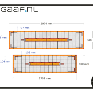 Glasfolie glas in lood raamfolie transparant 2x op maat eigen ontwerp