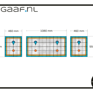 Glasfolie plakfolie raamfolie glas in lood 3x eigen ontwerp blauw geel oranje paars