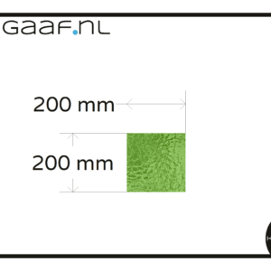 Groen glas in lood raamfolie klein formaat sample 1x 200 x 200 groen folie