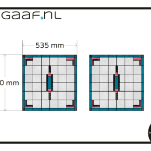 Glas in lood glasfolie plakfolie raamfolie blauw roze 2x op maat privacy anti inkijk 2
