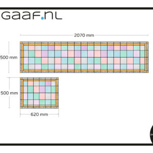 Plakfolie glas in lood raamfolie privacy anti inkijk folie kleuren 2x op maat 2