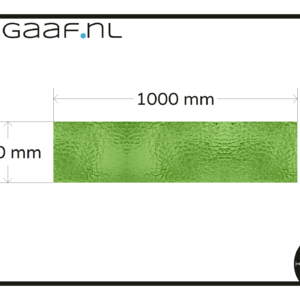 Groen glas in lood motief raamfolie glasfolie plakfolie 1x op maat