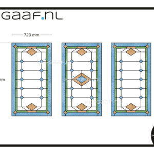 Glas in lood glasfolie raamfolie plakfolie eigen ontwerp 3x privacy folie anti inkijk