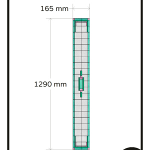 Groen glas in lood raamfolie glasfolie plakfolie smal raam op maat 1x GZ privacy frosted folie