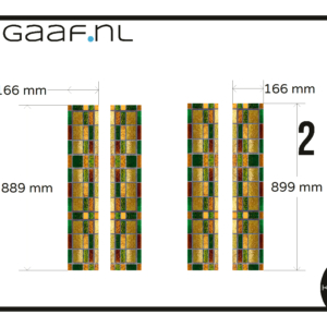 Glas in lood smalle ramen raamfolie op maat 4x glas folie plakfolie transparant
