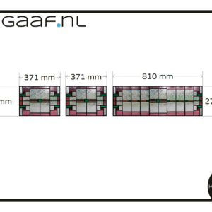 Glas in lood raamfolie glasfolie plakfolie paars groen 3x op maat privacy folie