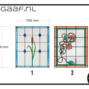 Plakfolie glas in lood raamfolie op maat 1x anti inkijk folie deur raam