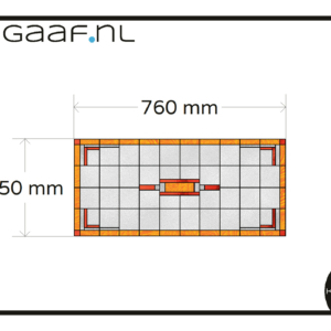Glasfolie glas in lood raamfolie geel rood 1x GZ op maat gereduceerd tarief