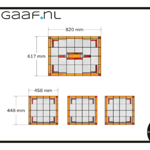Glas in lood geel rood raamfolie glasfolie plakfolie 4x op maat anti inkijk folie 3