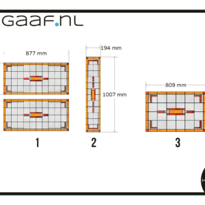 Glas in lood raamfolies bovenlichten ramen voordeur geel rood 4x folie op maat 2
