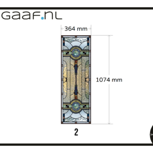 Glas in lood raamfolie folie op maat met eigen afbeelding 1x GZ raamsticker
