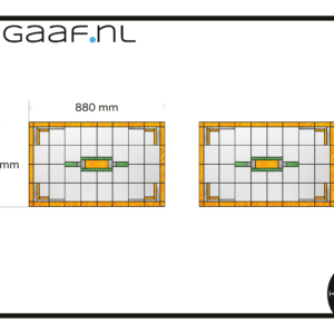 Glas in lood op maat eigen ontwerp geel groen raamfolie 2x decoratief privacy folie