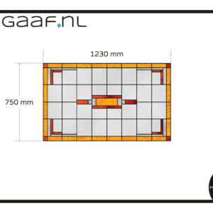 Glas in lood op maat raamfolie raamsticker folie 1x decoratief raam 29G