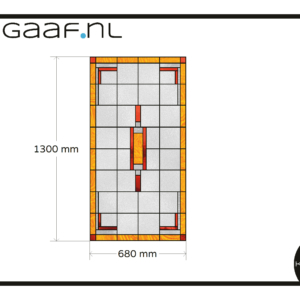 glas in lood raamfolie glasfolie folie raamsticker 1x GZ 29G op maat raam deur 2