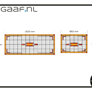 Glas in lood geel rood modern 2x GZ 29G op maat folie anti inkijk privacy folie 2