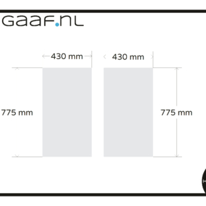 Raamfolie op maat 2x GZ zonder ontwerp blanco folie raam deur anti inkijk privacy