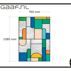 Glasfolie raamfolie glas in lood modern 1x badkamer raam 162G modern anti inkijk