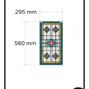 Raamfolie glas in lood folie op maat raam deur 1x anti inkijk decoratief