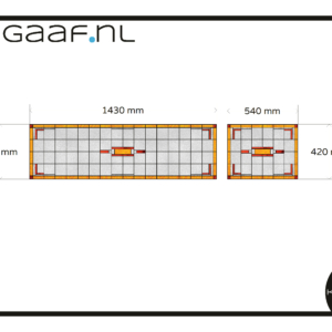 Glas in lood geel rood modern 2x GZ 29G raamfolie raam op maat anti inkijk