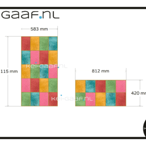 Glas en lood gekleurde vlakken raamfolie op maat 2x TR eigen ontwerp folie 2