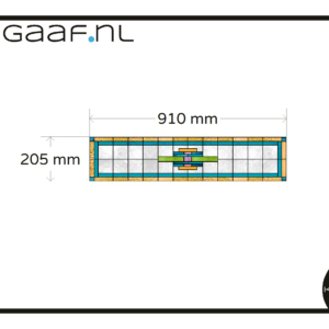 Glas in lood raamfolie op maat bovenlicht deur klein raam 1x TR transparante folie