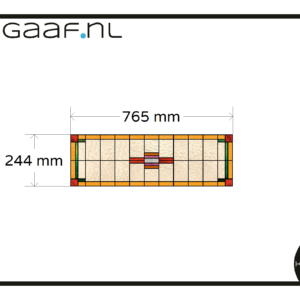 Glas in lood raamsticker raamfolie op maat 1x 176G decoratief raam deur 244 x 765