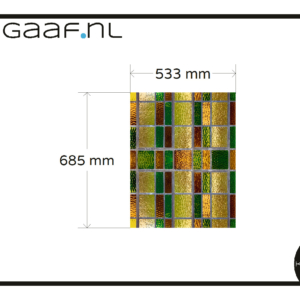 Raamsticker raamfolie glas in lood folie op maat 1x GZ anti inkijk 46G