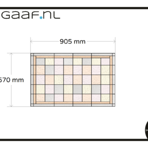 Glas in lood raamfolie folie raam deur op maat 1x TR transparante folie zachte kleuren