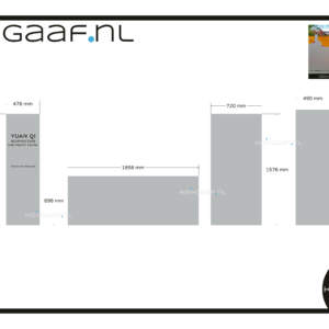Raamfolie anti inkijk privacy folie 4x GZ folie op maat met eigen tekst