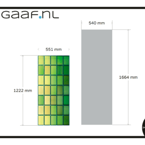 Glas in lood raamfolie groen transparant en raamfolie op maat zonder ontwerp 2x folie