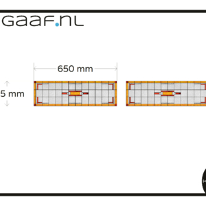 Glas in lood bovenlicht raam glasfolie raamfolie op maat 2x 29G decoratief anti inkijk