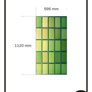 Glas in lood op maat raamfolie groen glas aanpassing bestelling 27,00 BS 10500