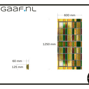 Glas in lood glasfolie raamfolie op maat 1x GZ 46G 31,00 BS 10832